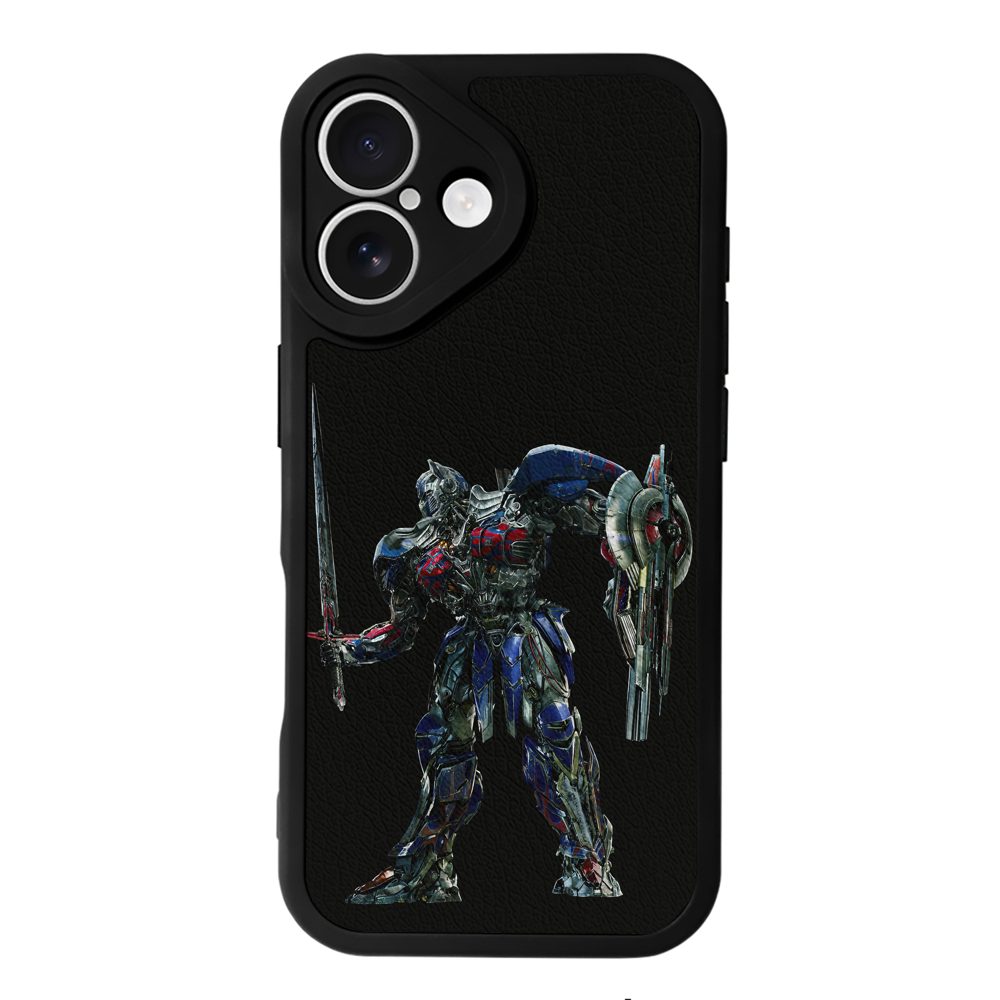 （画像用） Transformers トランスフォーマー 【iPhone 16シリーズ対応】シリコンスマホケース（レザー調） 材質：シリコン